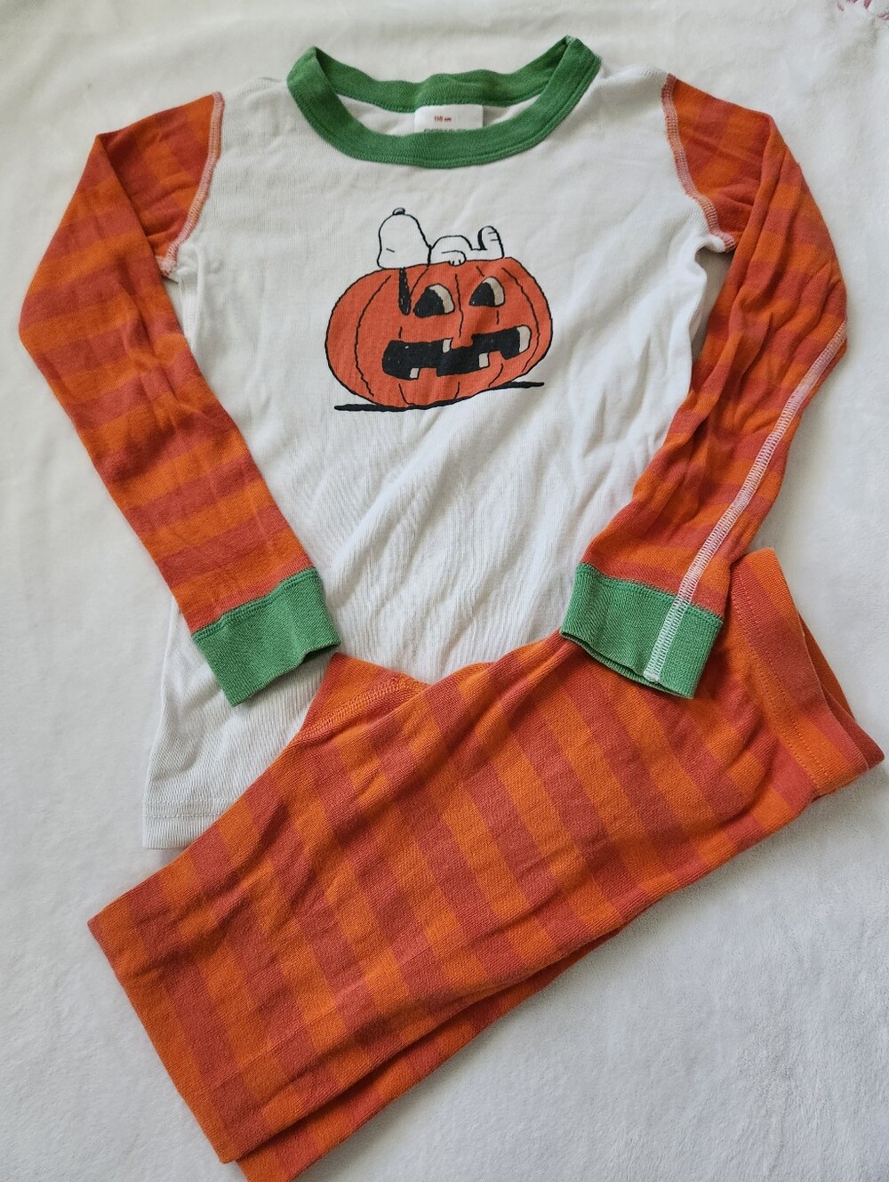 HTF Hanna Andersson x Peanuts Snoopy 5T Halloween Pajamas PJs